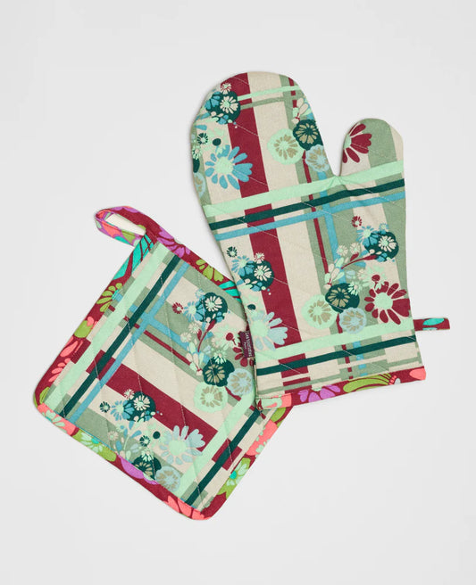 Ofenhandschuh und Topflappen-Set von Les Touristes Paris – 100% Baumwolle