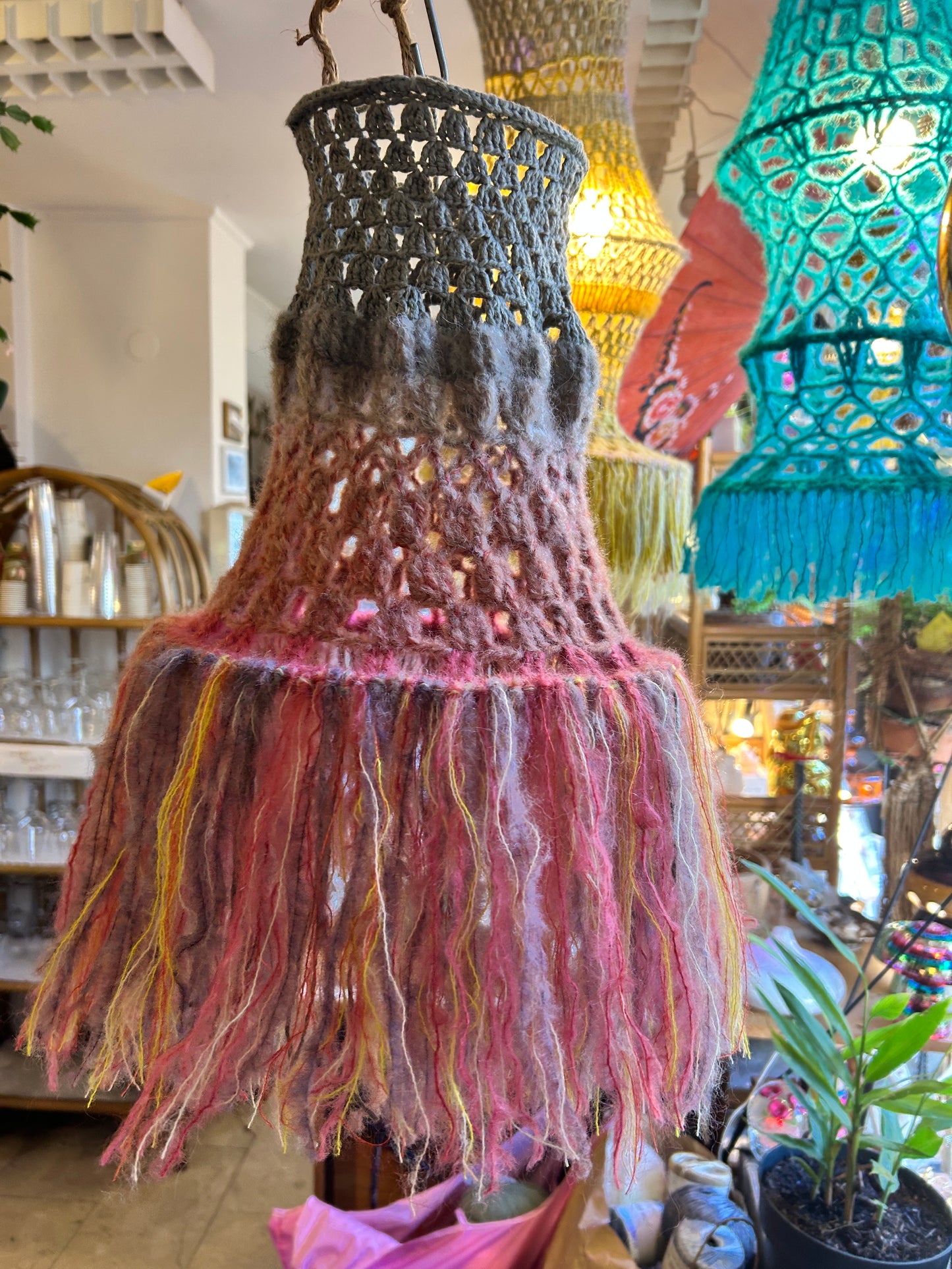 Lampenschirm für Pendelleuchte - handgemacht