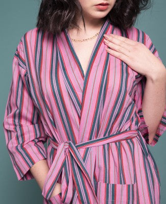 LANGER BADEMANTEL – Margate Pink