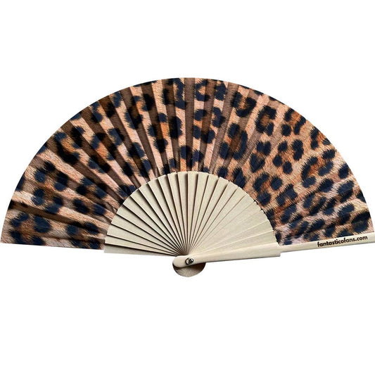Fächer mit Leopardenmuster