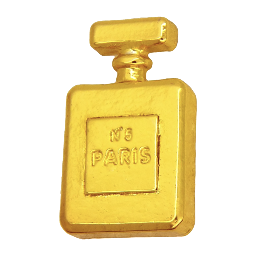 24 Karat vergoldeter Parfümflakon Pin