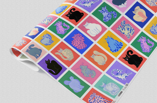 Katzen-Geschenkpapier von Agathe Singer