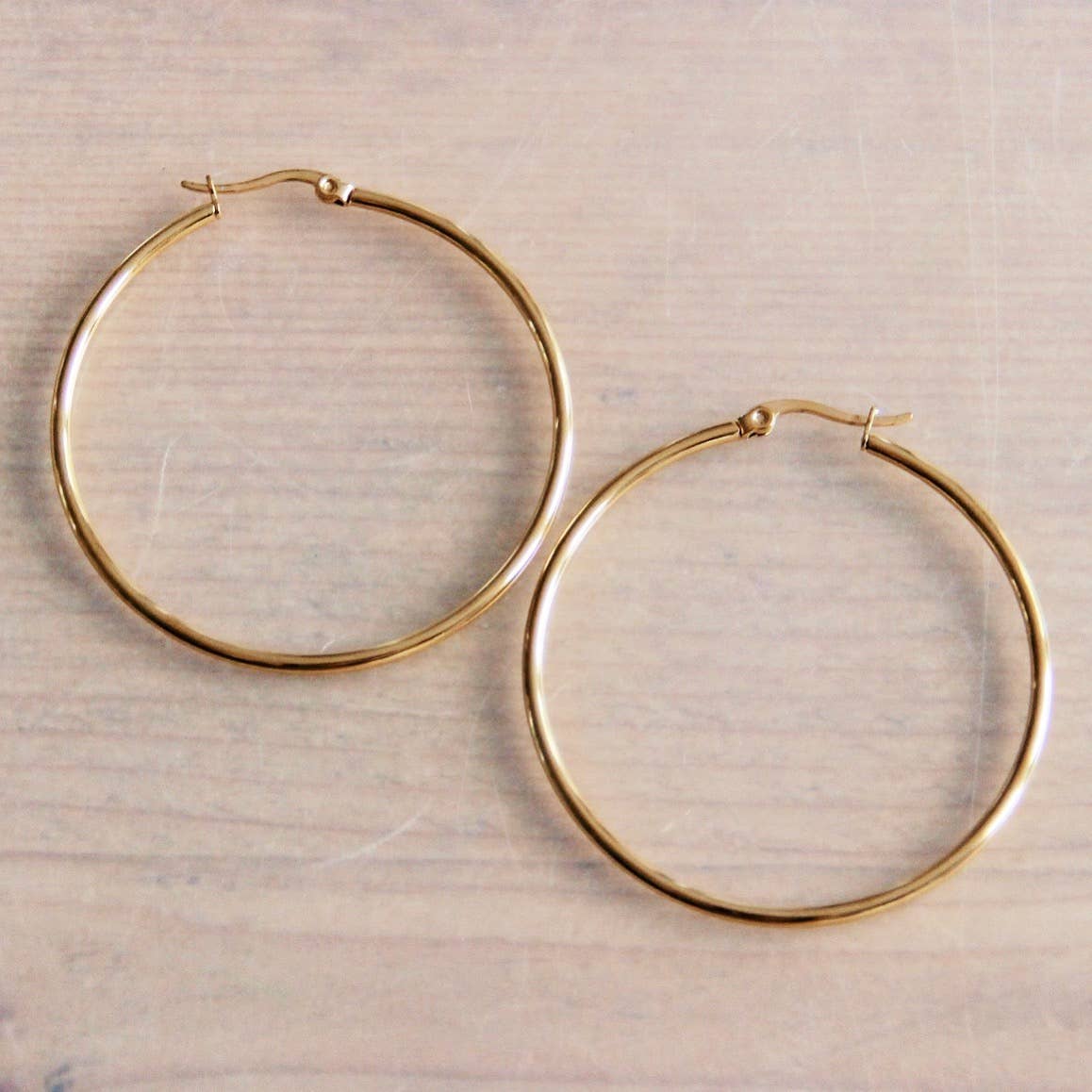 Edelstahlring 50 mm 'Basic' - Gold