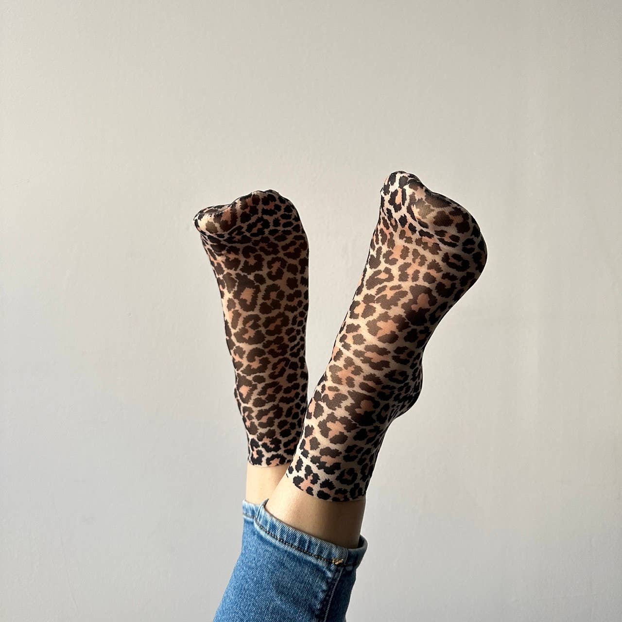 Jane Leopard Socken Damen