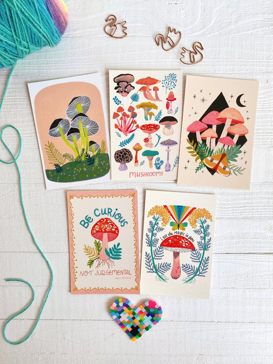 Mushroom Postcards