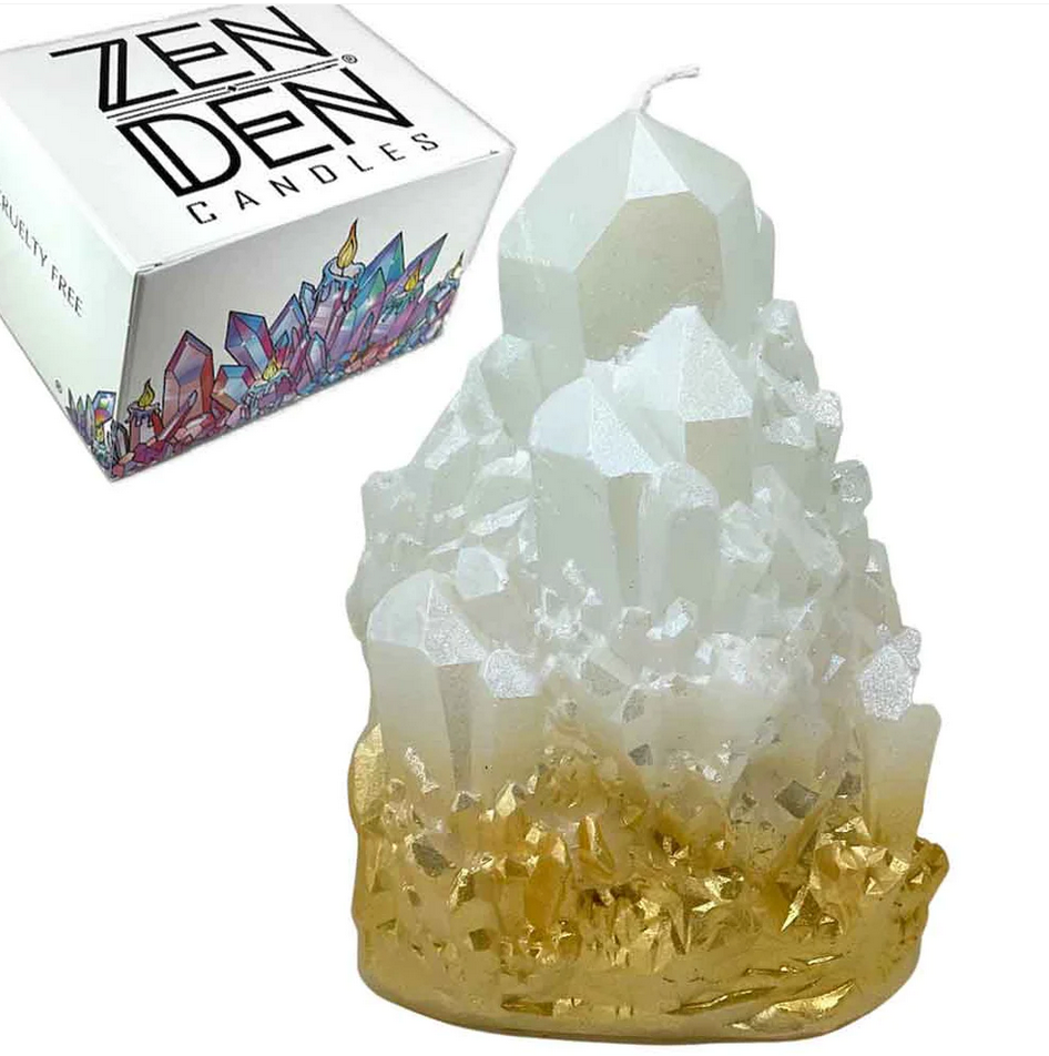 Kerze in Form eines Kristalls von Zen Den - verschiedene Farben