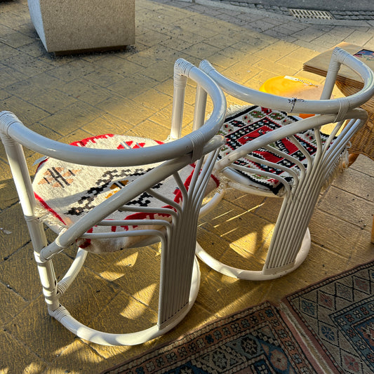 Italienische Bambus Stühle, 1960er