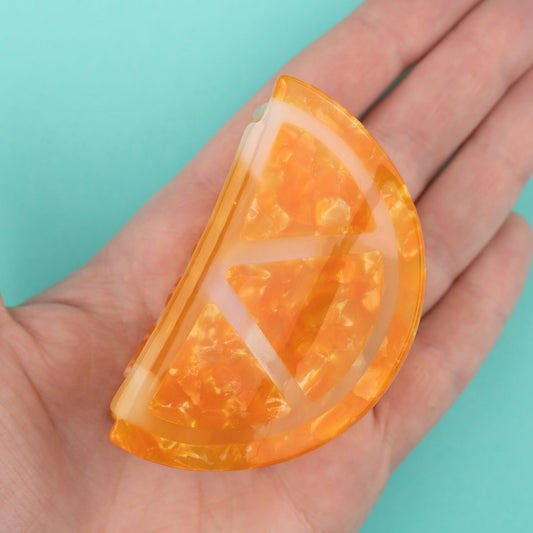 Orange Haarklammer von Coucou Suzette
